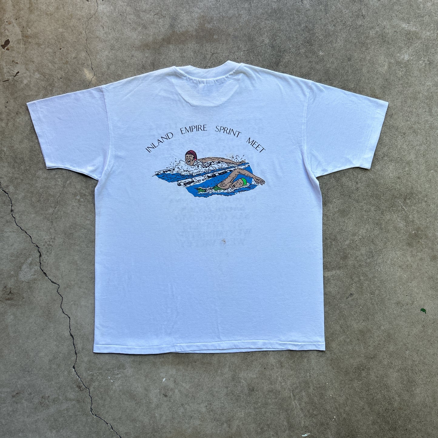 Vintage 90s Inland Empire Sprint Swimming Meet, Town Tour T-shirt