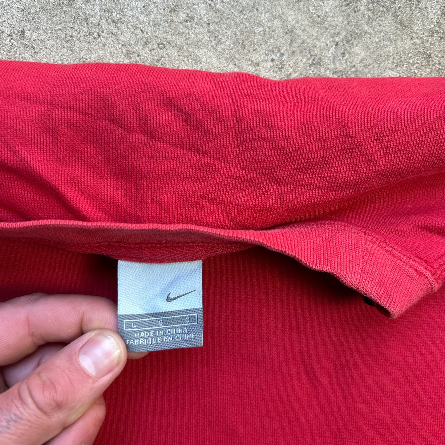 Vintage 2000s Red Nike Crewneck Sweatshirt