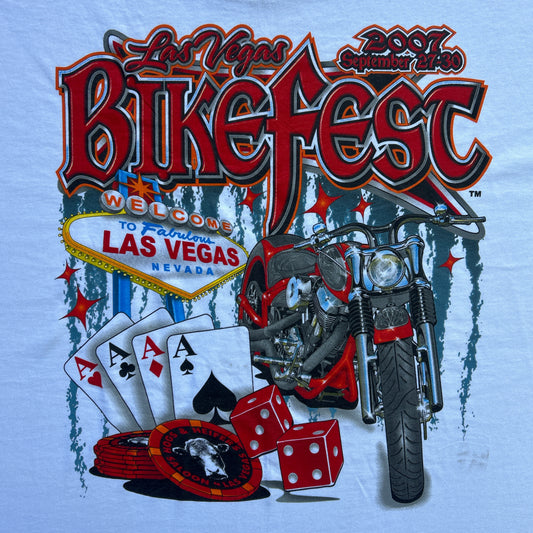 Vintage 2000s Las Vegas Bike Fest 2007 T-shirt