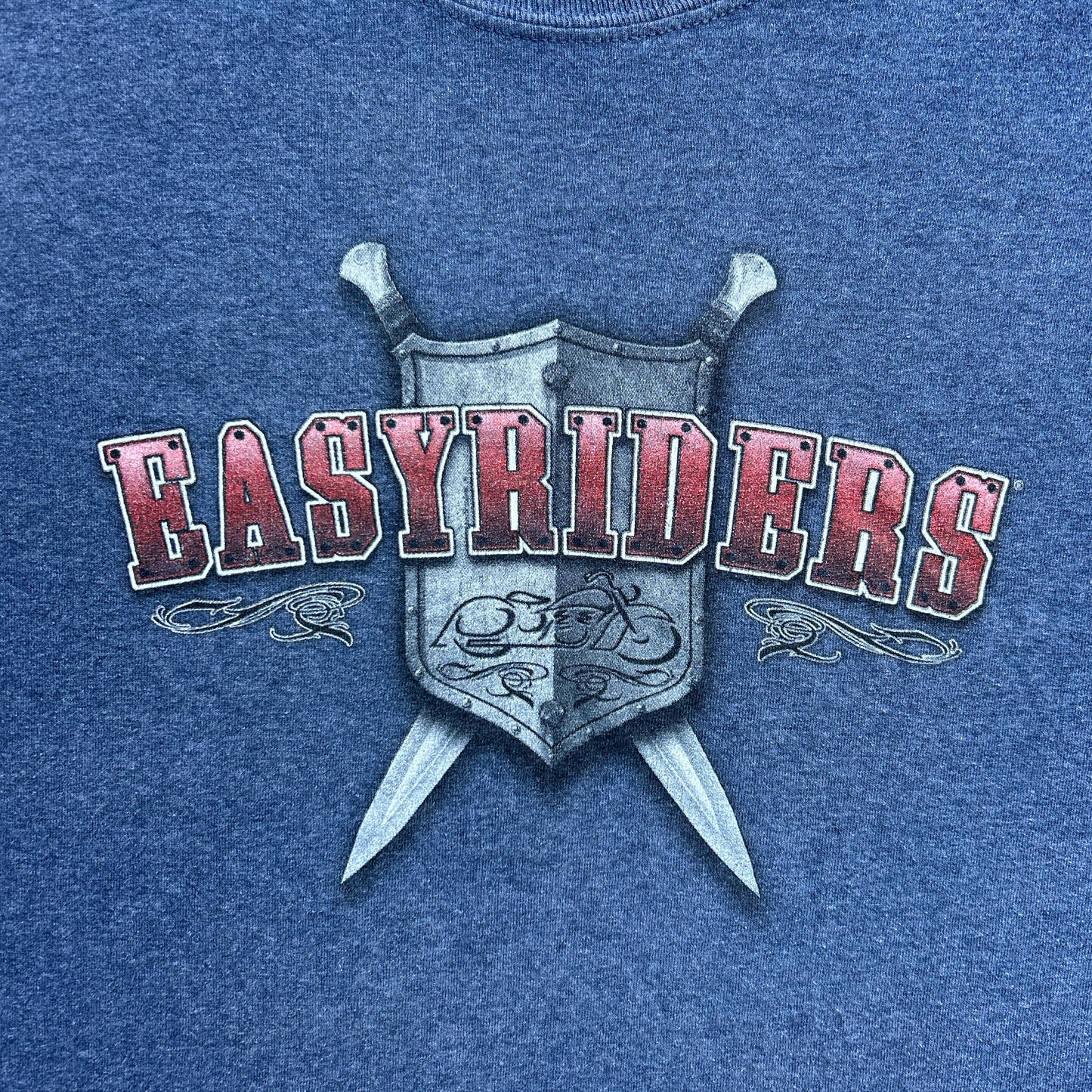Vintage 2000s Easy Riders Panhead Engine T-Shirt