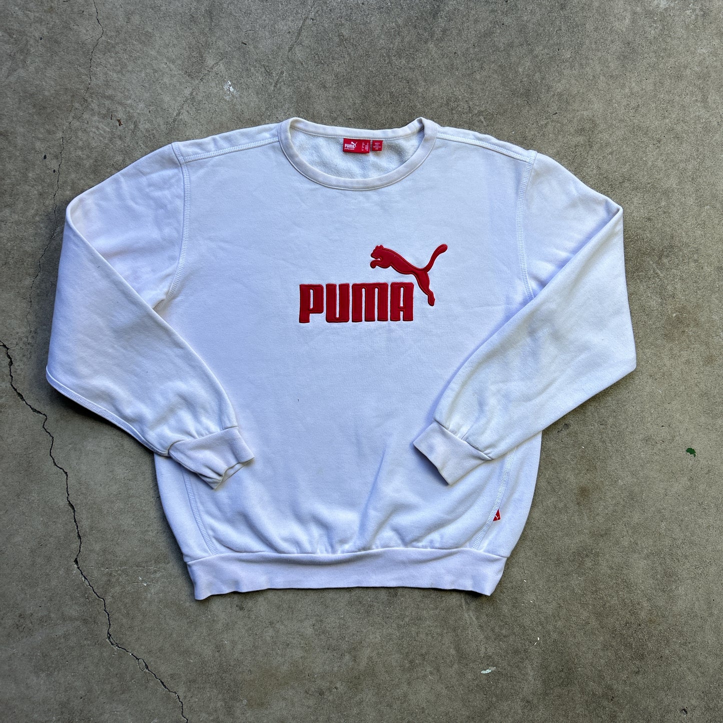 Vintage 2000s Puma Two Tone embroidered Crewneck Sweatshirt