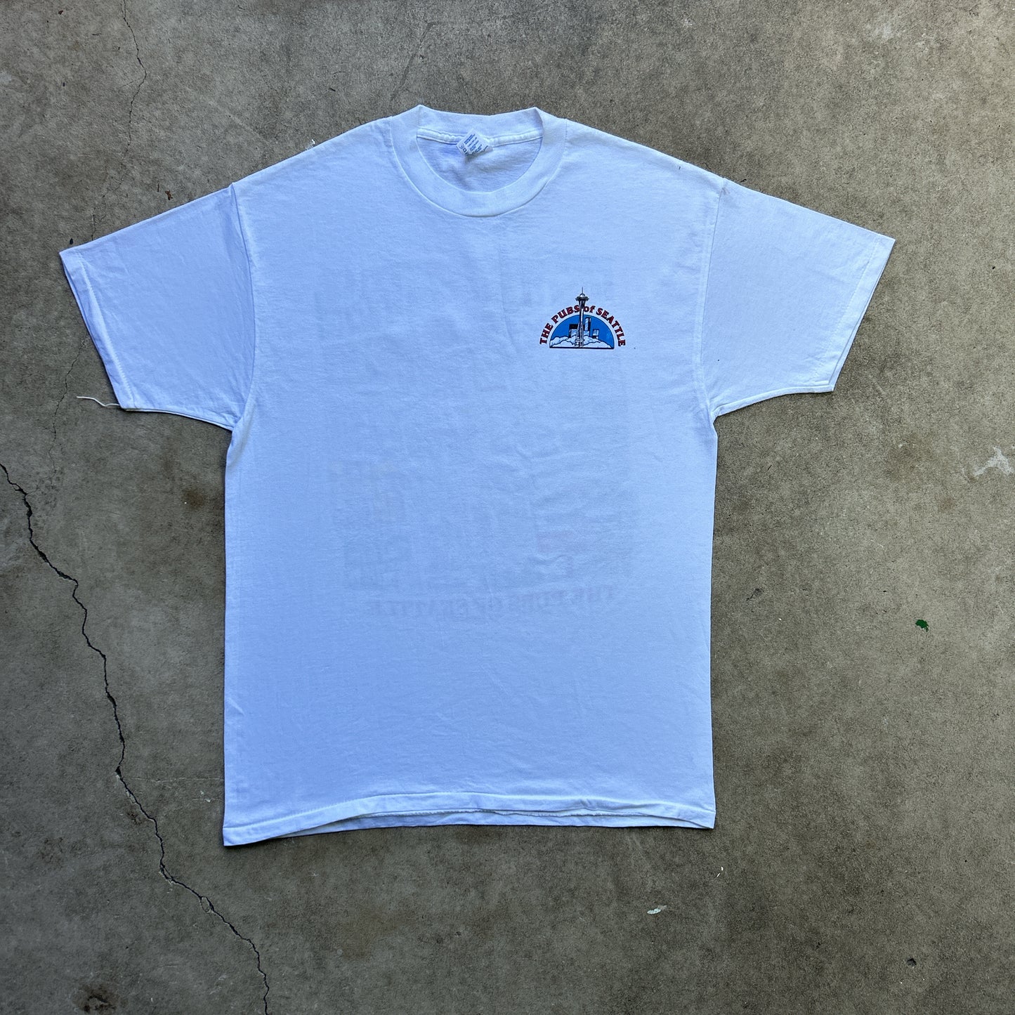 Vintage 90s The Pubs Of Seattle, USA 1993 T-shirt