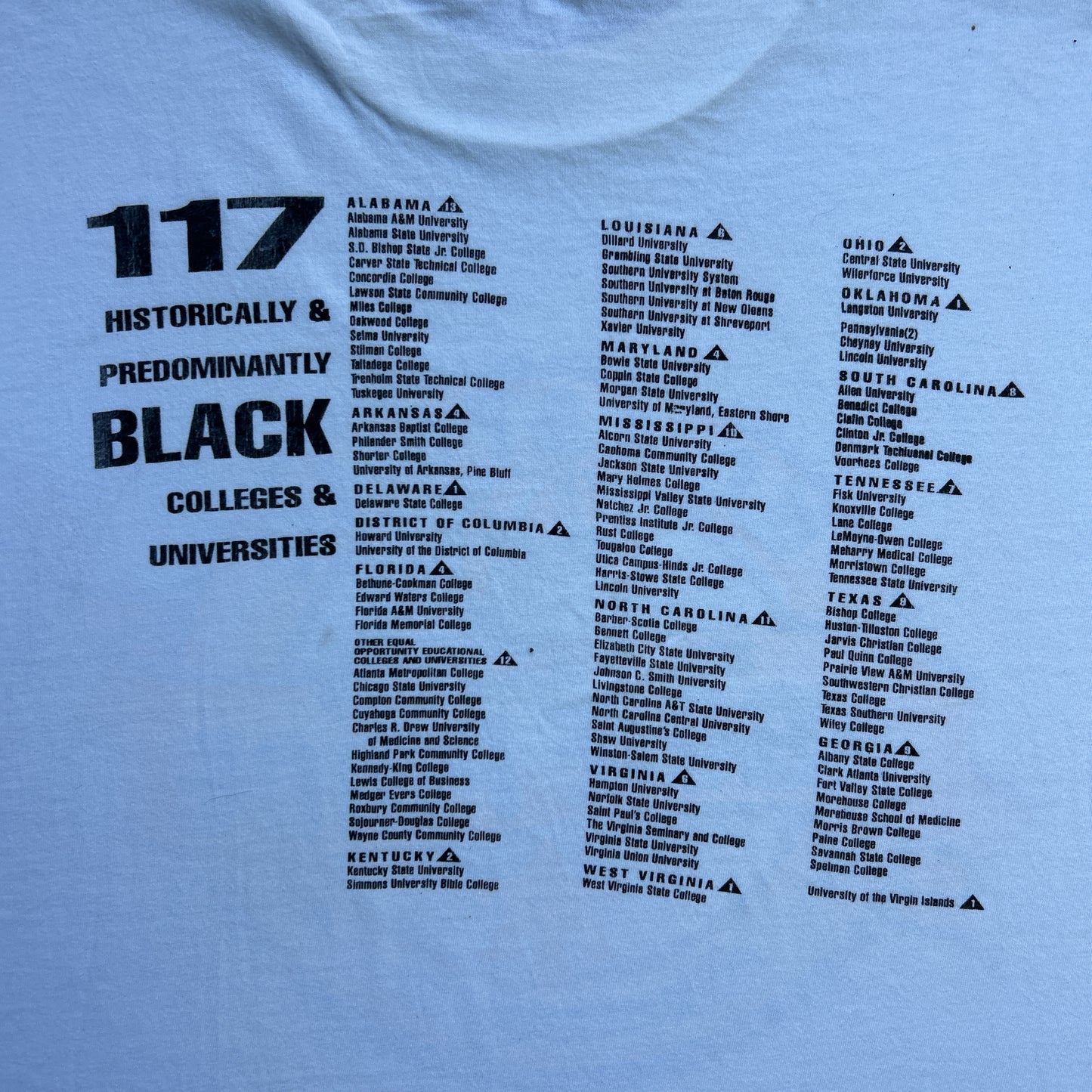 Vintage 90s 101 yrs of Aggie Pride School, 117 Prominent Black Colleges T-shirt