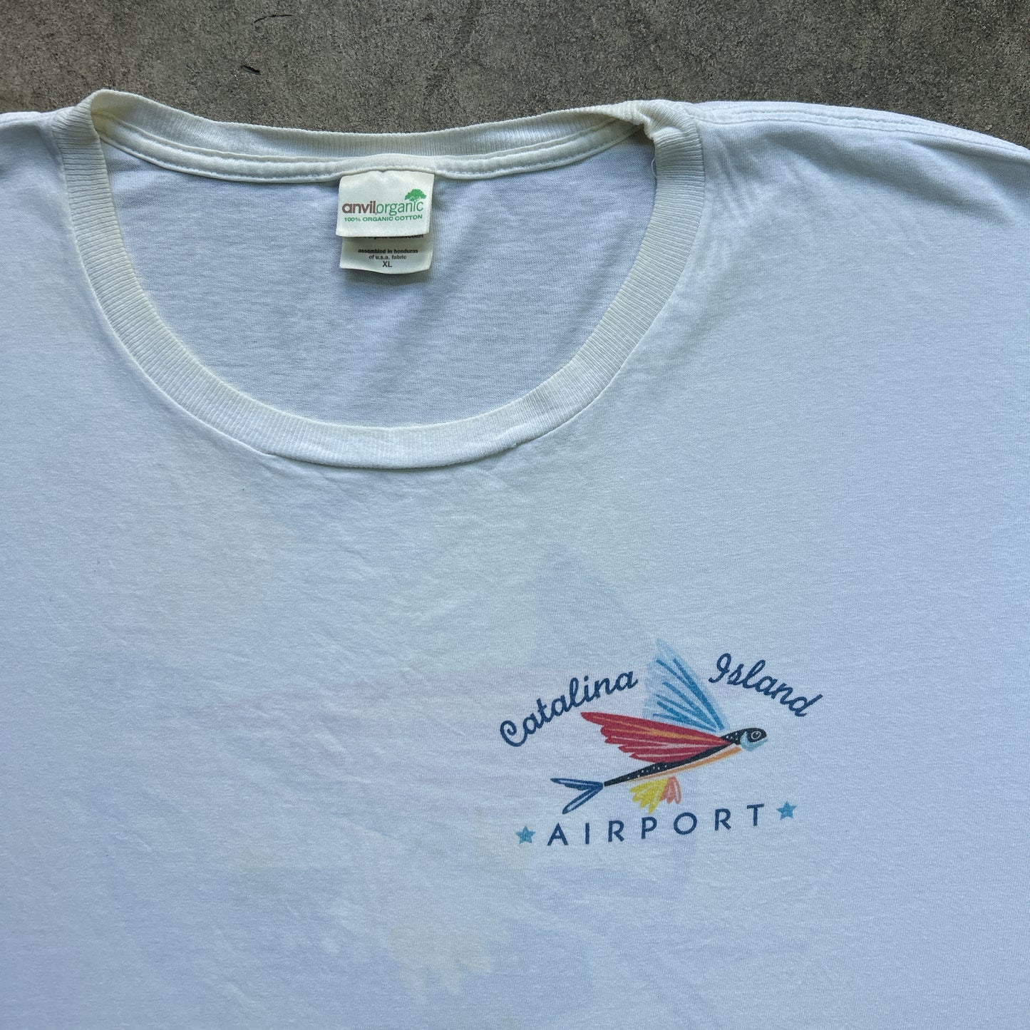 Vintage 90s Flying Fish, Airport In The Sky, Catalina Island Airport T-shirt