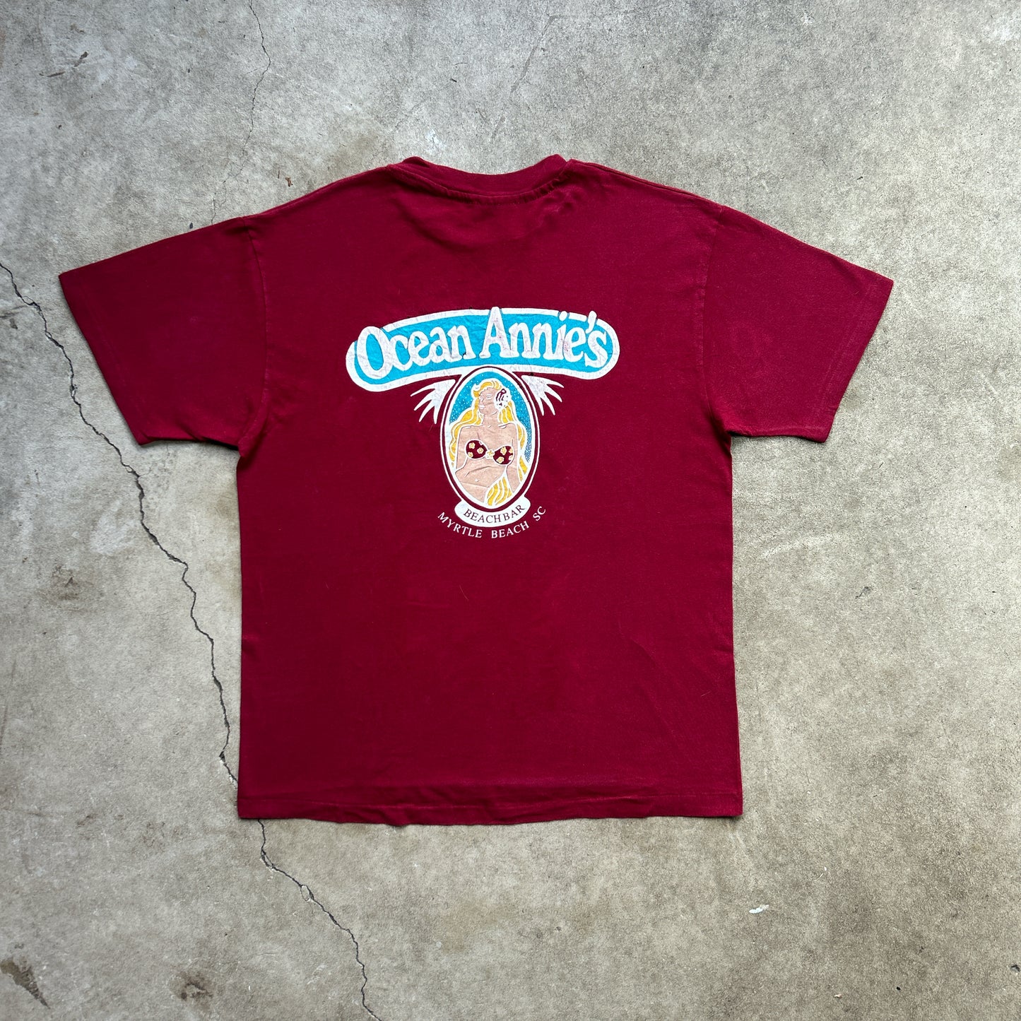 Vintage 90s Ocean Annie's Beach Bar, Myrtle Beach, SC T-shirt