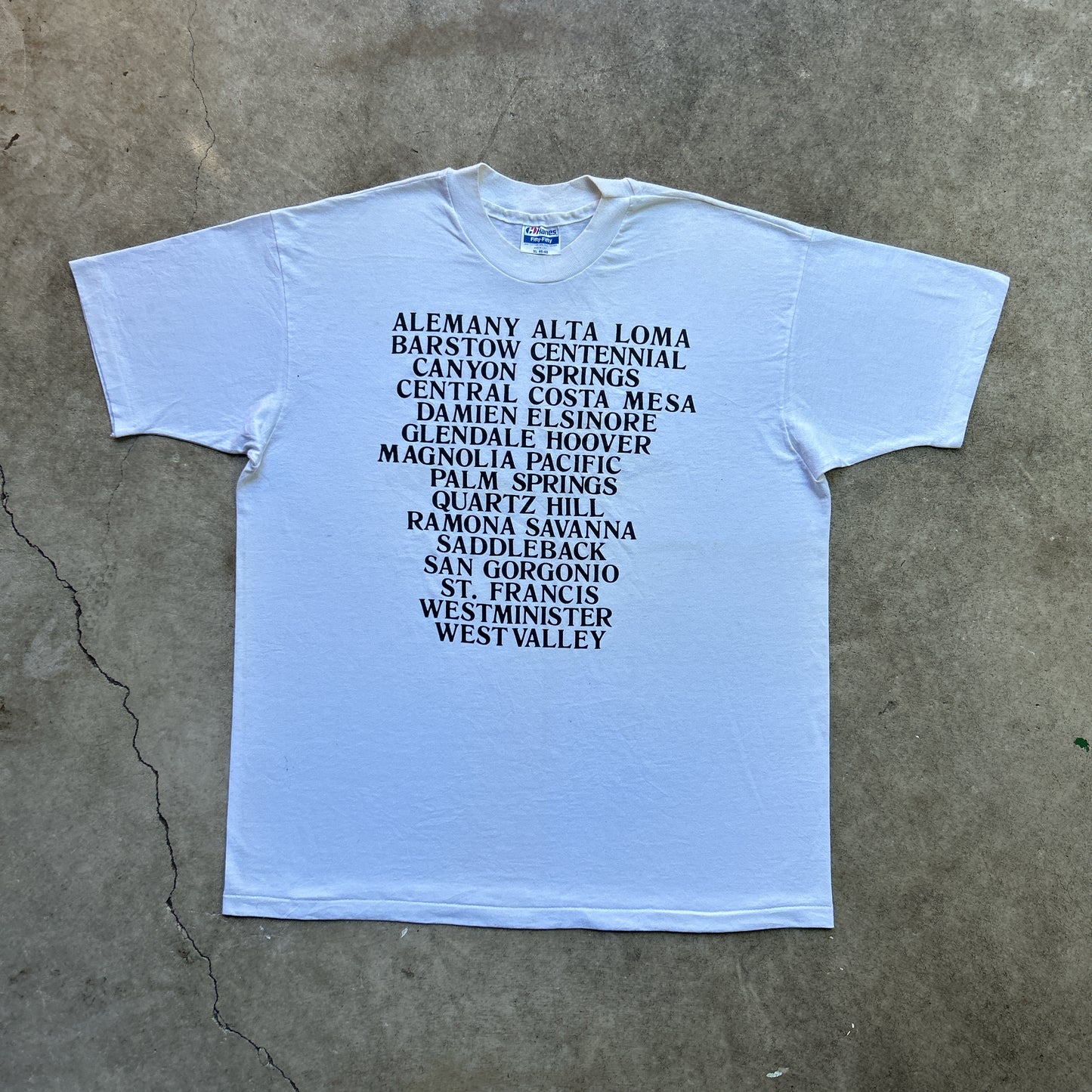 Vintage 90s Inland Empire Sprint Swimming Meet, Town Tour T-shirt
