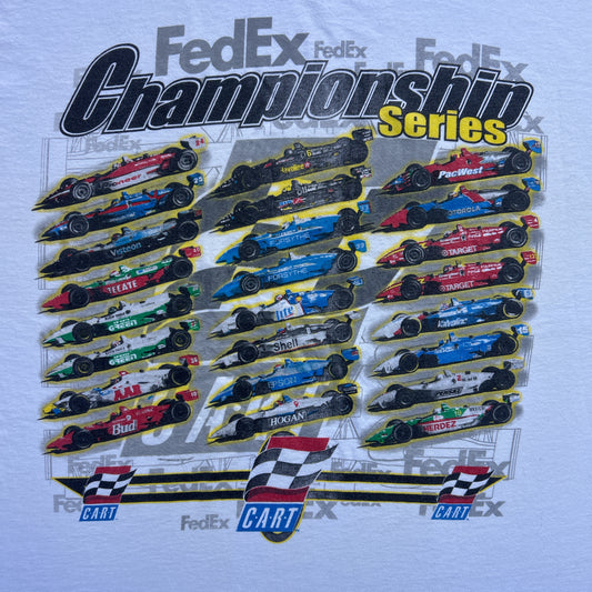 Vintage 90s FedEx Car Racing Championship Series, Championship Auto Racing Teams T-shirt