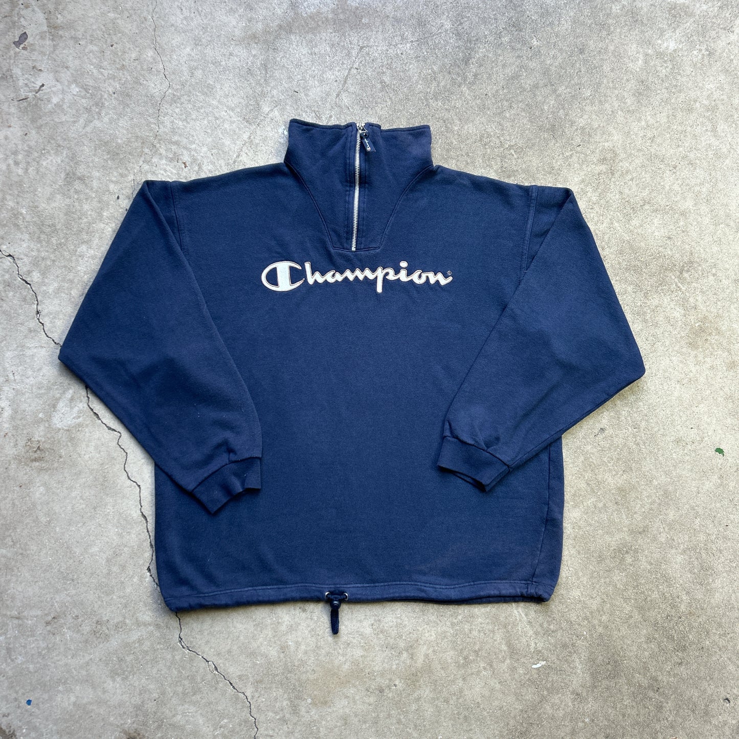 Vintage 90s Quater Zip Champion Sweatshirt