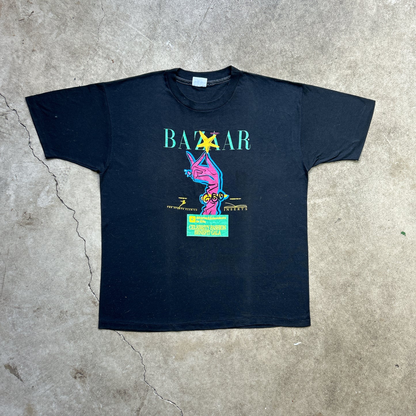 Vintage 90s Harper Bazar Shopping Mall, Celebrity Fashion Benefit Gala T-shirt