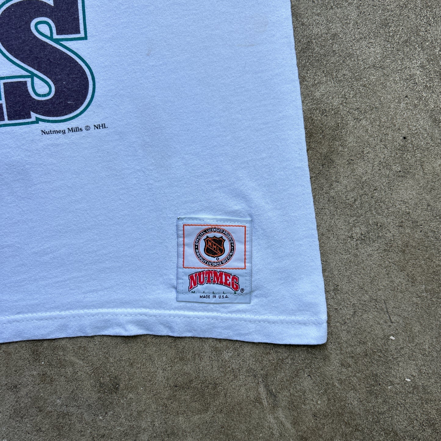Vintage 90s Mighty Ducks Promotional Movie Merchandise NHL X Nutmeg T-shirt
