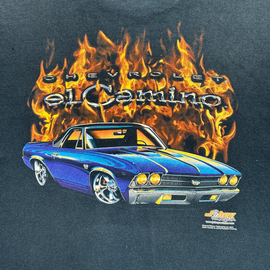 Vintage 2000s Chevrolet El Camino on Fire T-shirt