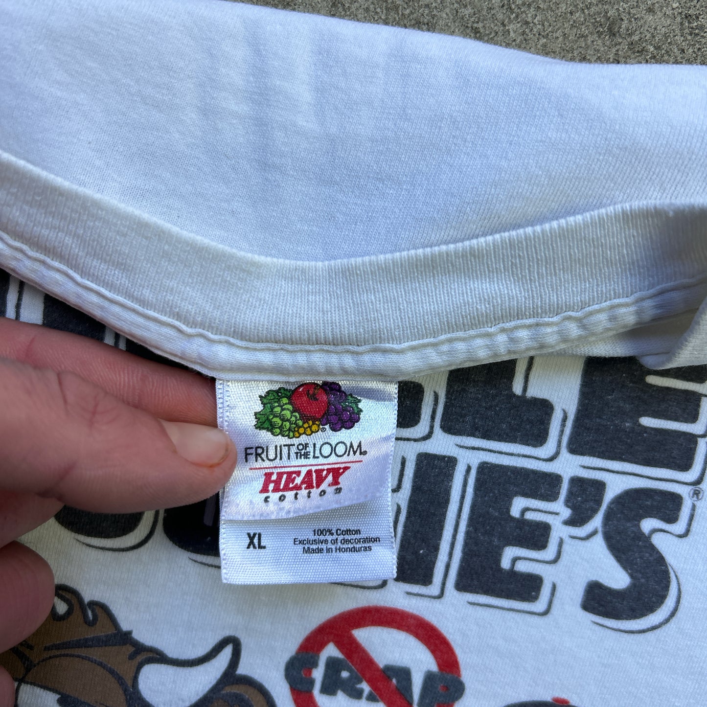 Vintage 90s Cartoon Pig, Chicken, and Bull, Uncle Dougies, No Crap T-shirt