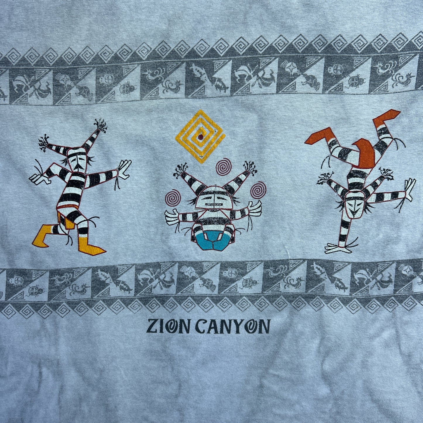 Vintage 90s Zion Canyon Clown AOP Stonewash T-shirt