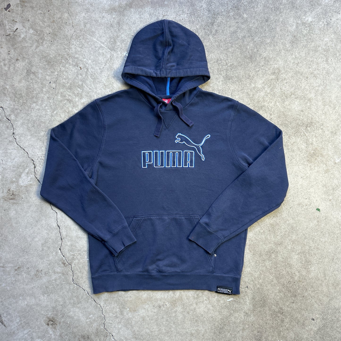Vintage 2000s Navy Blue Puma Hoodie Jumper