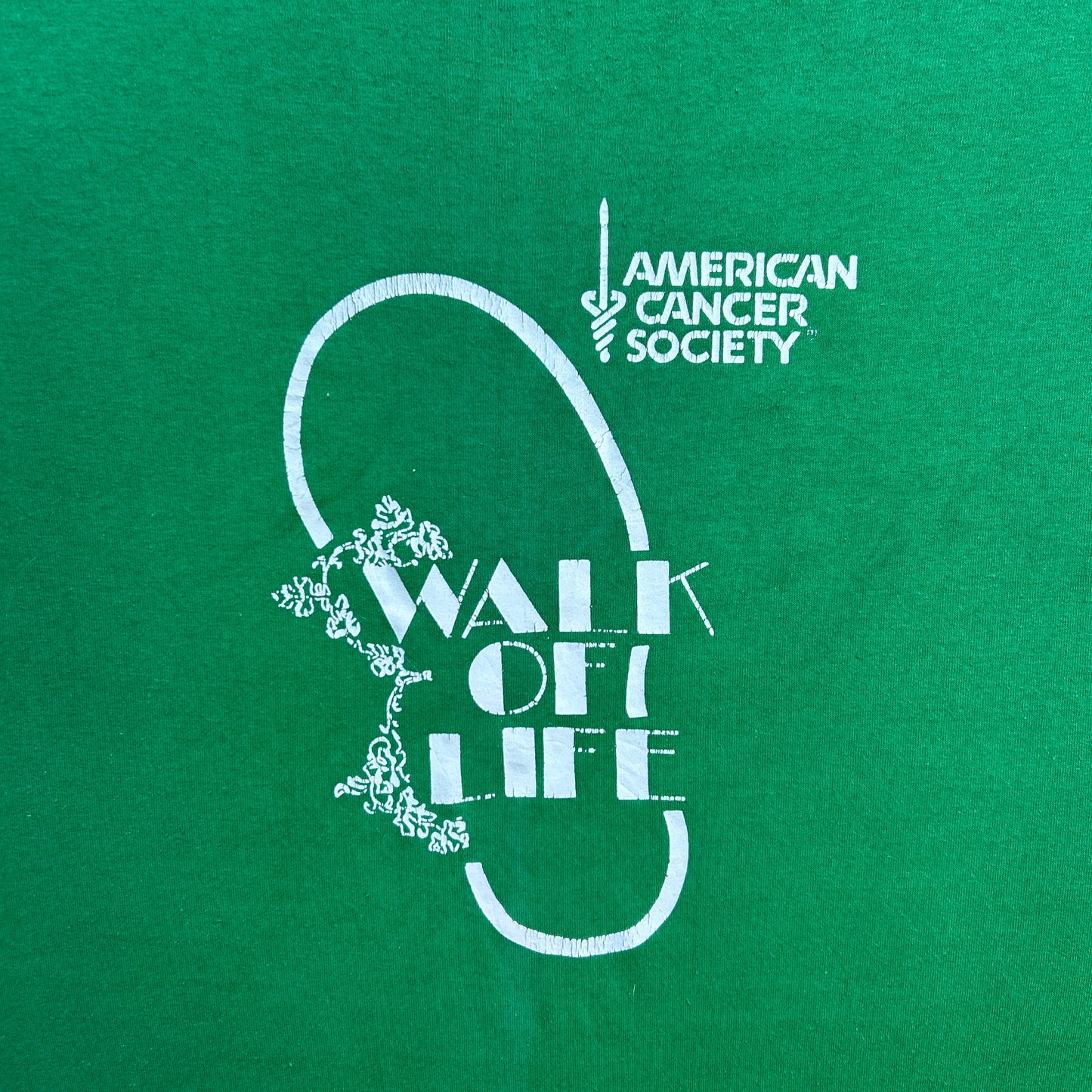 Vintage 80s American Cancer Society, Walk For Life T-shirt