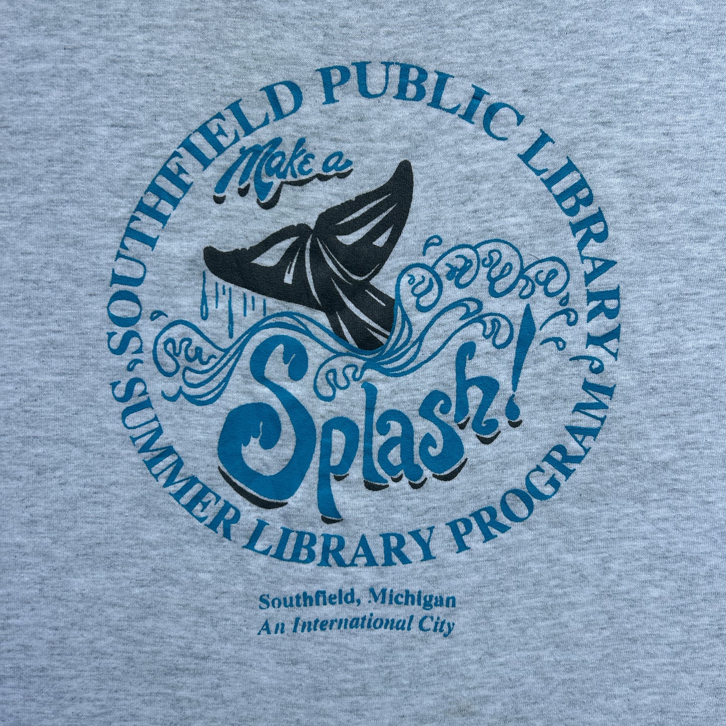Vintage 90s Southfield, Michigan, Public Library, The Splash T-shirt