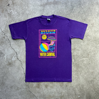 Vintage 90s White River Water Carnival 1992 Downtown Derby T-shirt