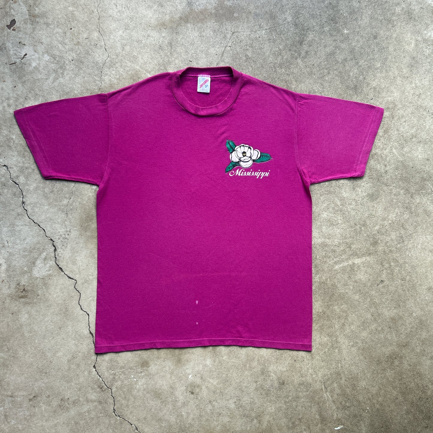 Vintage 80s Mississippi, America, Flower T-shirt