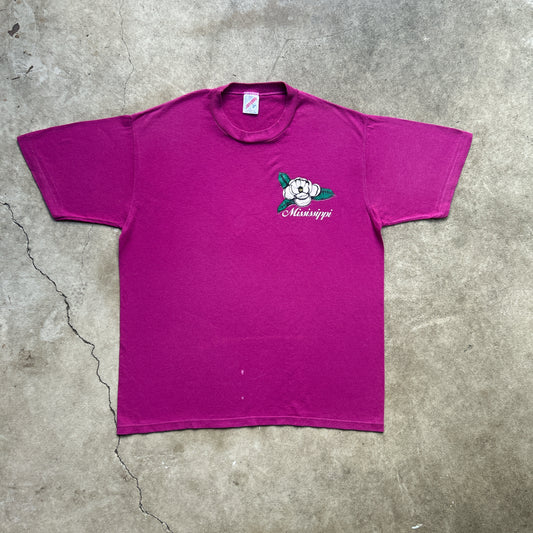 Vintage 80s Mississippi, America, Flower T-shirt