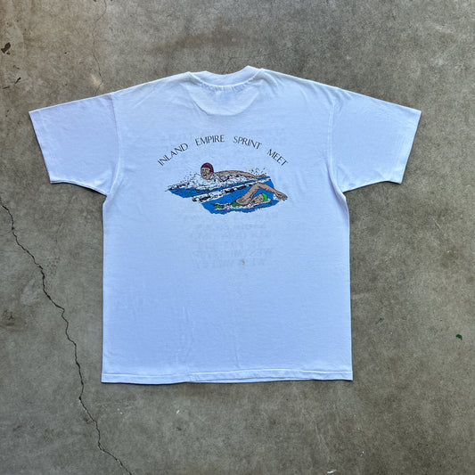 Vintage 90s Inland Empire Sprint Swimming Meet, Town Tour T-shirt