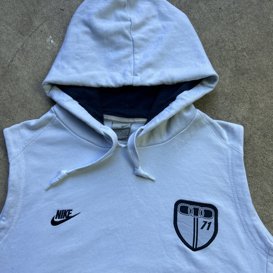 Vintage 2000s Armless Track Racing Number 71 Nike Hooded Jumper