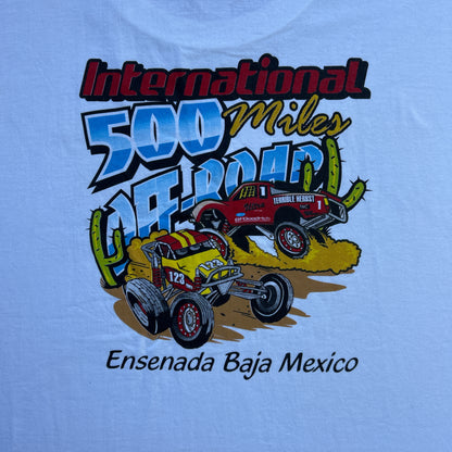 Vintage 2000s International 500 Miles OFF-ROAD, Ensenada Baja Mexico T-shirt
