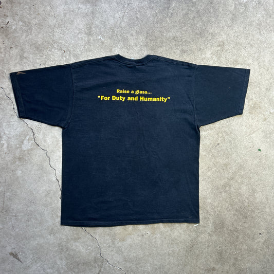 Vintage 90s Panther Beer Brewing Co. Presents, The Three Stooges Beer "We All Put The Yeast In" 1998 T-shirt