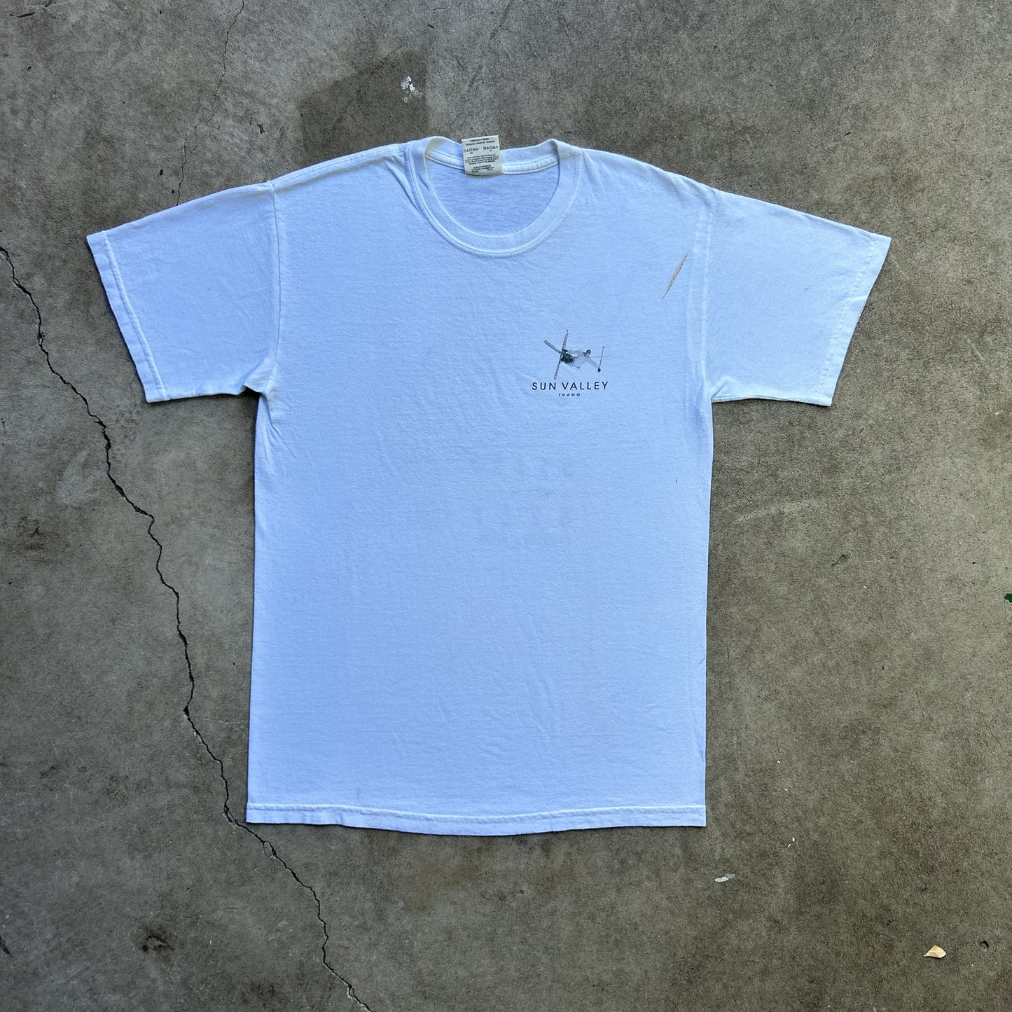 Vintage 2000s Extreme Winter Sports Skiing, Steep And Deep, Sun Valley, Idaho, USA T-shirt
