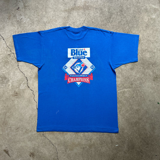 Vintage 90s USA MLB Labott Blues Salutes, Canadian World Champions 1992 T-shirt