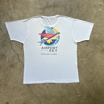 Vintage 90s Flying Fish, Airport In The Sky, Catalina Island Airport T-shirt