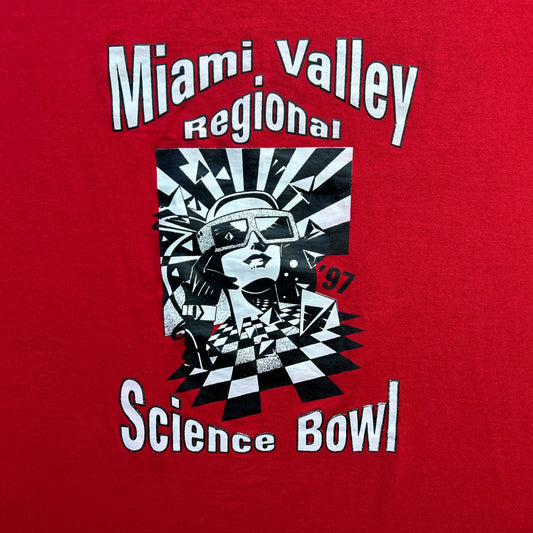Vintage 90s Miami Valley Regional Science Bowl 1997 T-shirt