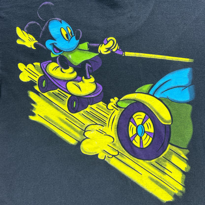 Vintage 90s Mickey Mouse & Goofy AOP Colourful T-shirt