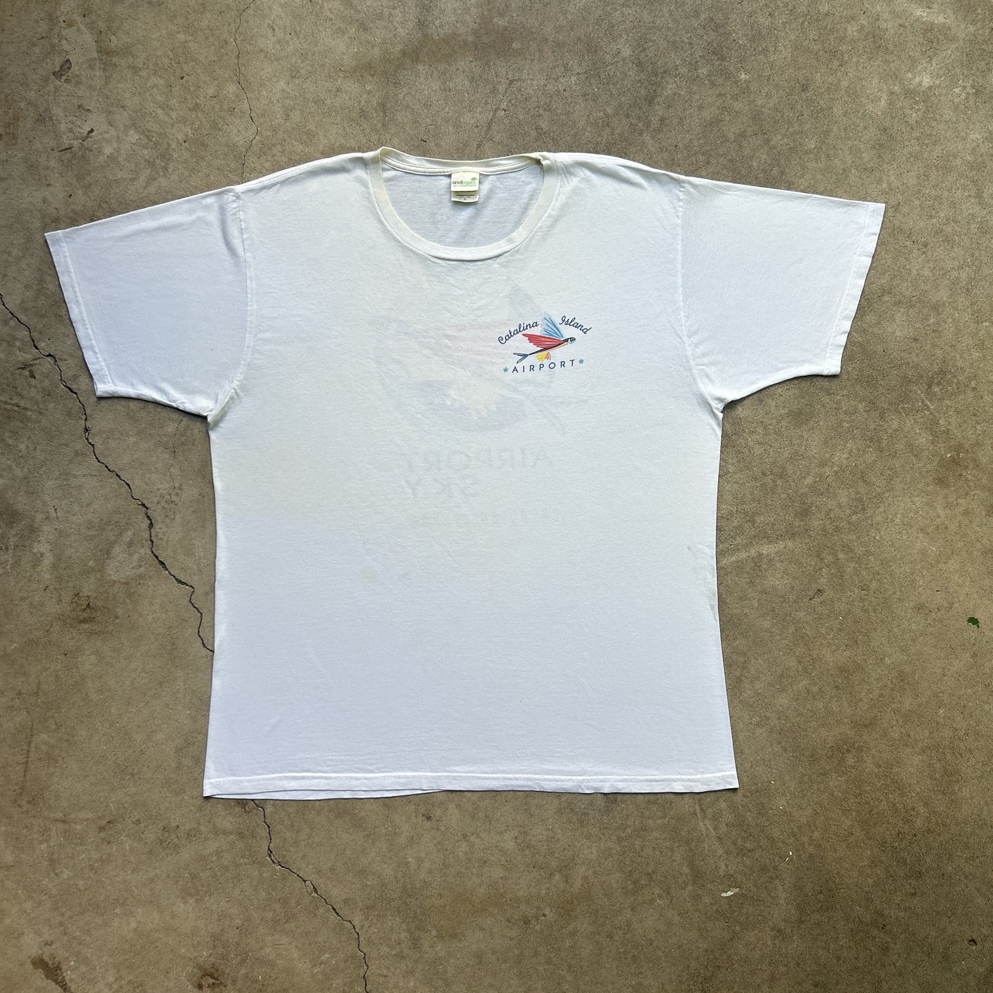 Vintage 90s Flying Fish, Airport In The Sky, Catalina Island Airport T-shirt