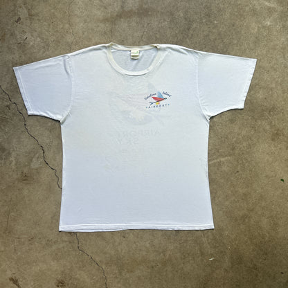 Vintage 90s Flying Fish, Airport In The Sky, Catalina Island Airport T-shirt
