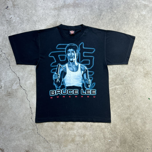 Vintage 90s Rare Bruce Lee Nunchaku, Movie T-shirt