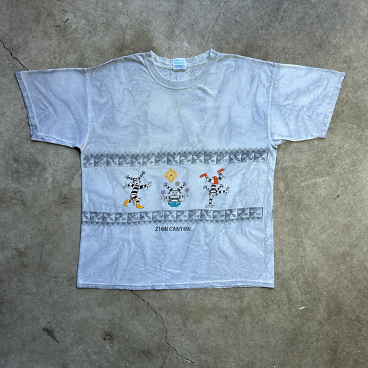 Vintage 90s  Zion Canyon Clown AOP Stonewash T-shirt