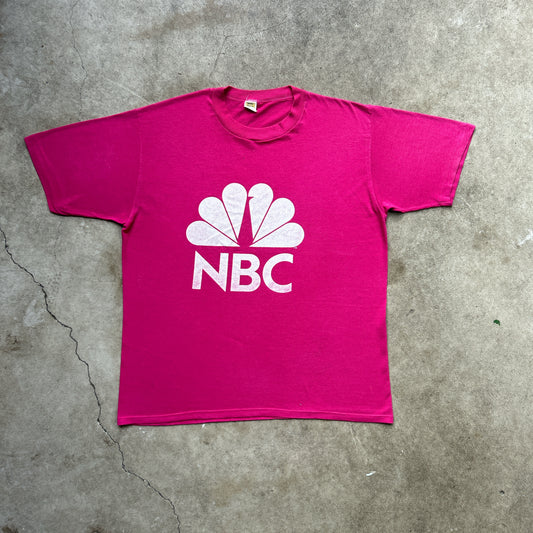 Vintage 80s NBC USA TV Station Promotional T-shirt