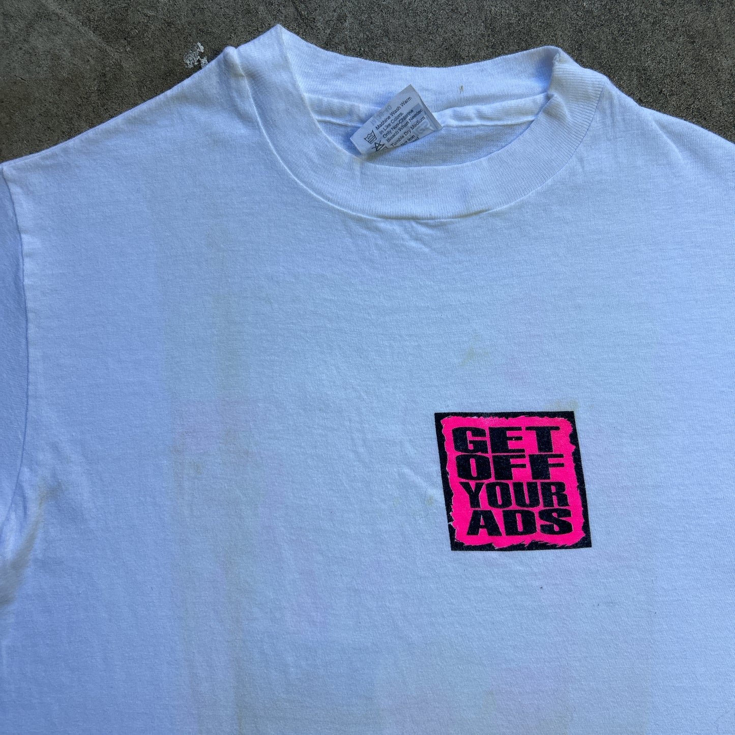 Vintage 90s Get Off Yours Ads USA Run Club  T-shirt