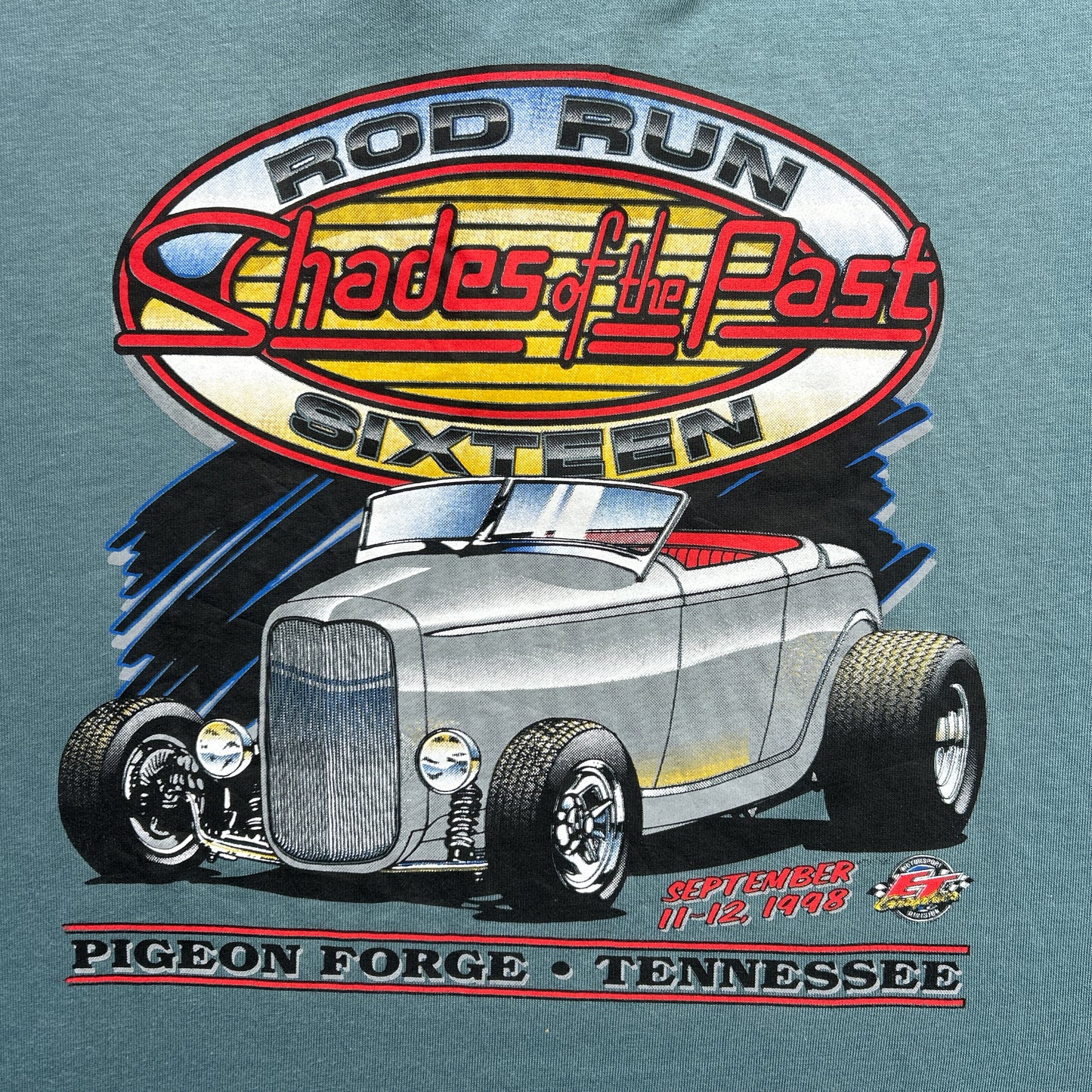 Vintage 90s Shades of the Past, Rod Run Sixteen, Pigeon Forge, Tennessee 1998 Polo Shirt