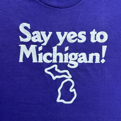 Vintage 80s Say Yes To Michigan!, 1982 T-shirt