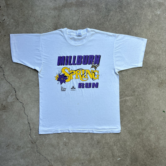 Vintage 90s Millburn Spring Run, Butterfly & Flower T-shirt