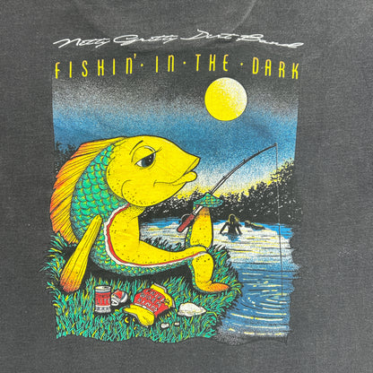 Vintage 90s Nitty Gritty Dirt Band Jimmy Ibbotson "fishin in the dark" T-Shirt