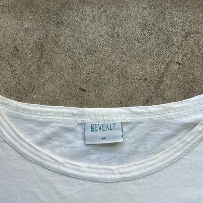 Vintage 80s Island Living French Girl Drawing T-shirt