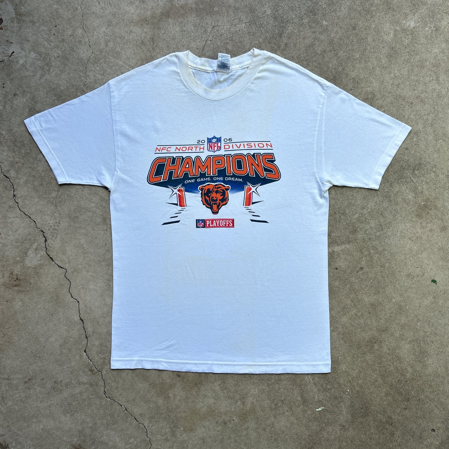 Vintage 2000s NFL NFC North Division Champions Chicago Bears 2006 T-shirt