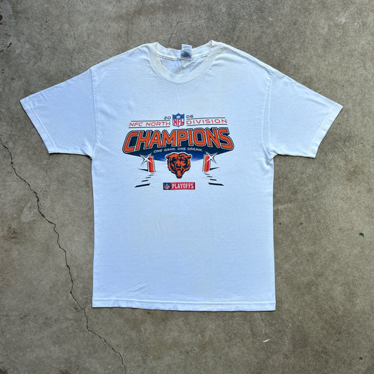 Vintage 2000s NFL NFC North Division Champions Chicago Bears 2006 T-shirt