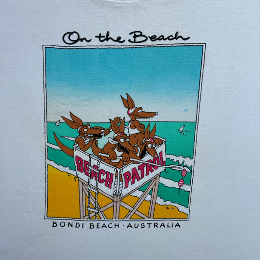 Vintage 80s Australian Bondi Beach, Kangaroo Life Guards Patrol T-shirt