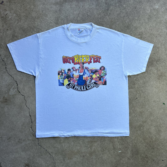 Vintage 90s Oktobeerfest St. Pauli Girl Germany T-shirt