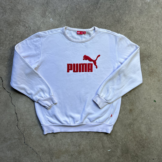 Vintage 2000s Puma Two Tone embroidered Crewneck Sweatshirt