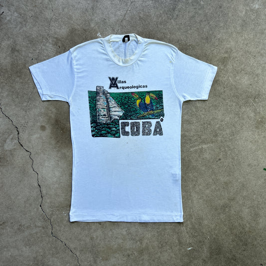 Vintage 80s Villas Arqueologicas Coba, Cuba, South American Rainforest T-shirt