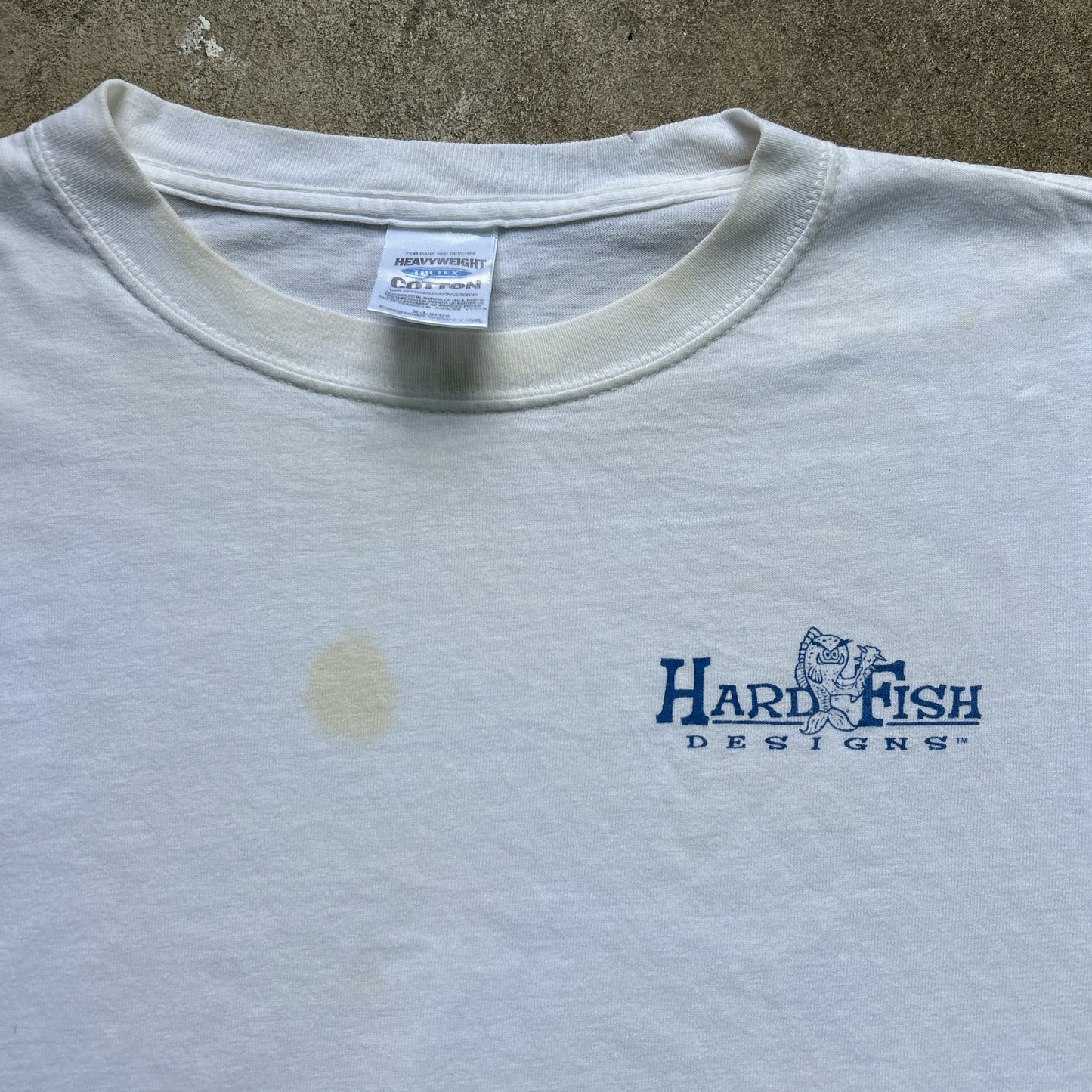 Vintage 90s Hard Fish Designs "a mans top 10 reasons why fishing is better than marriage" T-shirt